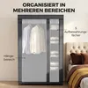 HOMCOM Stoffkleiderschrank mit Kleiderstange, 5 Produktbild-Vorschau 4