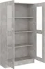 vidaXL Vitrinenschrank Betongrau 82,5x30,5x150 cm Produktbild-Vorschau 4