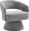 Drehbarer Sessel - Chenille Stoff Grau - FEDOTE Produktbild-Vorschau 3