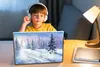 MuchoWow® Laptop Aufkleber Sticker Cover Wald - Winter - Produktbild-Vorschau 3