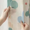 2 gordijnen, linnenlook, kleurrijk wolkenmotief, Productafbeelding-voorbeeld 6