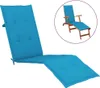 Möbel Liegestuhl-Auflage Blau (75+105)x50x3 cm - Produktbild-Vorschau 1