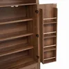 Merax Hochschrank mit Bogen-Nische und LED, Vitrine mit Produktbild-Vorschau 10