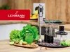A Lehmann Home hand blender set is displayed on a kitchen counter with fresh ingredients like lettuce, kiwi, and lime. Anteprima dell’immagine prodotto