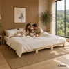 Homestyle4u Holzbett 270x200 mit Lattenrost Familienbett Produktbild-Vorschau 3