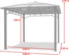 A diagram of a gazebo with dimensions indicated. Produktbild-Vorschau