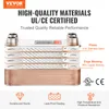 VEVOR 30 Platten Wärmetauscher 316L Edelstahl Gelöteter Produktbild-Vorschau 2