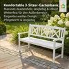 3-Sitzer Gartenbank aus Akazienholz, ca. 150 x 61 x 89 cm - Produktbild-Vorschau 1