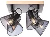 Brilliant 40135/76 Whole Spotplatte, 4-flammig schwarz/holz Produktbild-Vorschau 4