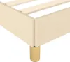 Cadre de lit Crème 120x190 cm Tissu Voir les images du produit 7