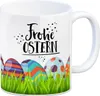 Kaffeebecher mit Spruch: Frohe Ostern Kaffeetasse Tasse Produktbild-Vorschau 1