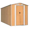 vidaXL Prístrešok na náradie svetlo hnedý 192x440x223 cm Náhľad obrázku produktu 1