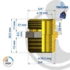 tecuro Reduziernippel Eurokonus G 3/4 Zoll AG x G 3/4 Zoll Produktbild-Vorschau 3