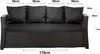 Coussins pour canapé de jardin- Assise 170x60x7, dossier Voir les images du produit 2
