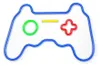 Neon LED Schriftzug Gamepad Wanddekoration 27,5x41x1,6 cm Produktbild-Vorschau 2