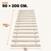 WOLKENLAND Lattenrost 90 x 200 cm | 14 Latten | Massivholz Produktbild-Vorschau 2