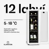 Klarstein vinotéka, 1 zóna, malá, 32 l, skleněné dveře, Náhled obrázku produktu 3