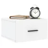 vidaXL Tables de chevet murales 2 pcs. Blanc 35x35x20 cm Voir les images du produit 3