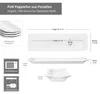 6x Pur Pappteller aus Porzellan 25,7x7,5cm weiß Produktbild-Vorschau 6
