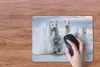 MuchoWow® Mauspad Mousepad Eine Herde weißer Pferde Produktbild-Vorschau 3
