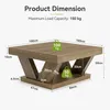 Table basse, table basse de style cottage avec une grande Voir les images du produit 6