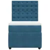Boxspringbett mit Matratze Dunkelblau 100x200 cm Samt Produktbild-Vorschau 4