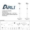ARLI Lautsprecher Ständer Set 2er Pack höhenverstellbar 853 Produktbild-Vorschau 13