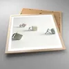 Gerahmtes Poster - Rahmen in heller Eiche - Symbol Kugel Produktbild-Vorschau 3
