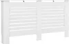 A white radiator cover with horizontal slats. Náhľad obrázku produktu