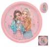 Depesche Wanduhr TOPModel TEAM TEDDY für Kinder - buntes Produktbild-Vorschau 1