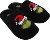The Grinch Pánské pantofle, černá velurová domácí obuv Náhled obrázku produktu 2