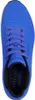 A top-down view of a blue Skechers sneaker. Voir les images du produit