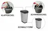 Rotho Twist Afvalbak 25L Zilver/Metallic Náhled obrázku produktu 2