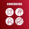 Instructions for using condoms, presented as a series of icons. Produktbild-Vorschau