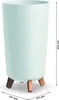 Gracia Tubus Slim vaso da fiori bianco moderno gambe lucide Anteprima dell’immagine prodotto 21