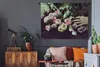 MuchoWow® Wandteppich Wandbehang Pastellfarbene Blumen auf Produktbild-Vorschau 5