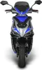 Motorroller Striker 50 ccm 45km/h, Euro 5, blau, mit Top Produktbild-Vorschau 5