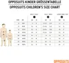 A size chart for children's OppoSuits, showing diagrams of a child and a table with measurements. Produktbild-Vorschau