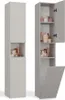 BDW, Badezimmerschrank mit Wäschekorb, 2 Türen, 174x31x30, Produktbild-Vorschau 1