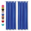 lot de 2 écharpes déco à passants 140 x 245 cm bleu - bleu Voir les images du produit 2