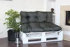 Palettenkissen Set Anthrazit – Sitzkissen 120×50 cm & Produktbild-Vorschau 12