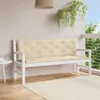 vidaXL Polštářek na zahradní lavičku béžový 150x(50+50)x7 Náhled obrázku produktu 2