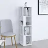 vidaXL Półka narożna biała 33x33x132 cm materiał Podgląd zdjęcia produktu 9