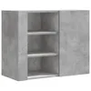 vidaXL Wandregal Betongrau 75x35x60 cm Holzwerkstoff Produktbild-Vorschau 1