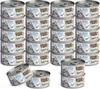 A stack of canned cat food. Produktbild-Vorschau