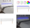 vidaXL LED Kopfteil Weiß 183x16x78/88 cm Kunstleder - LED Produktbild-Vorschau 1