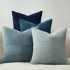 Kissenbezug Blau 45x45 4er Set Kissen Aesthetic Sofakissen Produktbild-Vorschau 1