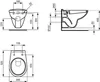 IDEAL STD Wandtiefspül-WC EUROVIT V3906 weiß Anteprima dell’immagine prodotto 11