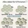 PURE LIVING Geschirrset Rustic aus Steingut, 24-tlg., für 6 Produktbild-Vorschau 5