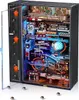 A 3D puzzle marble run with a city theme, lit with colorful lights. Produktbild-Vorschau